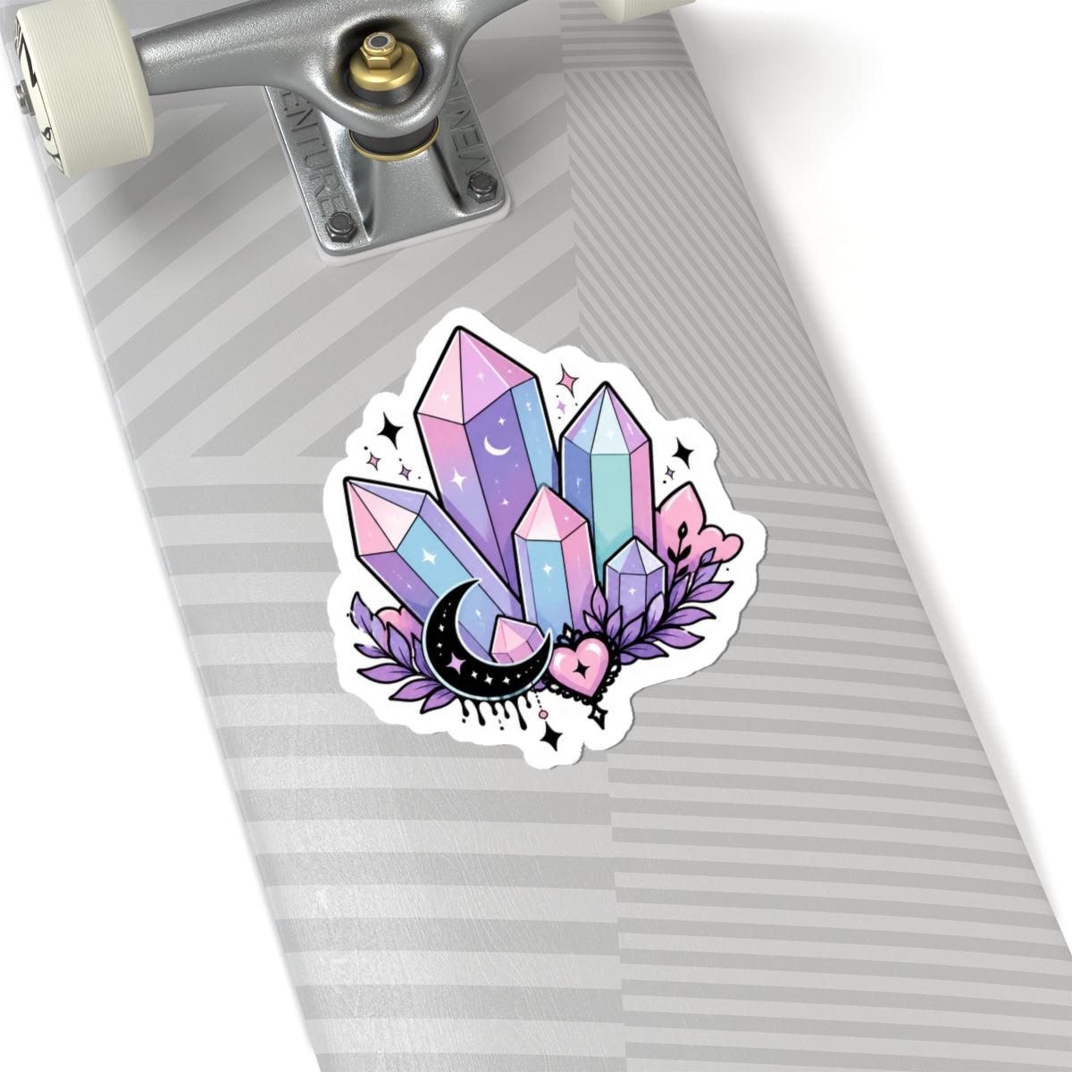 Mystical Crystal Moon Kiss-Cut Sticker