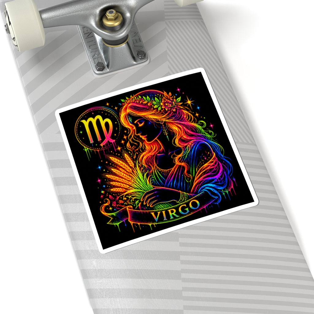 Virgo Zodiac Goddess Kiss-Cut Sticker