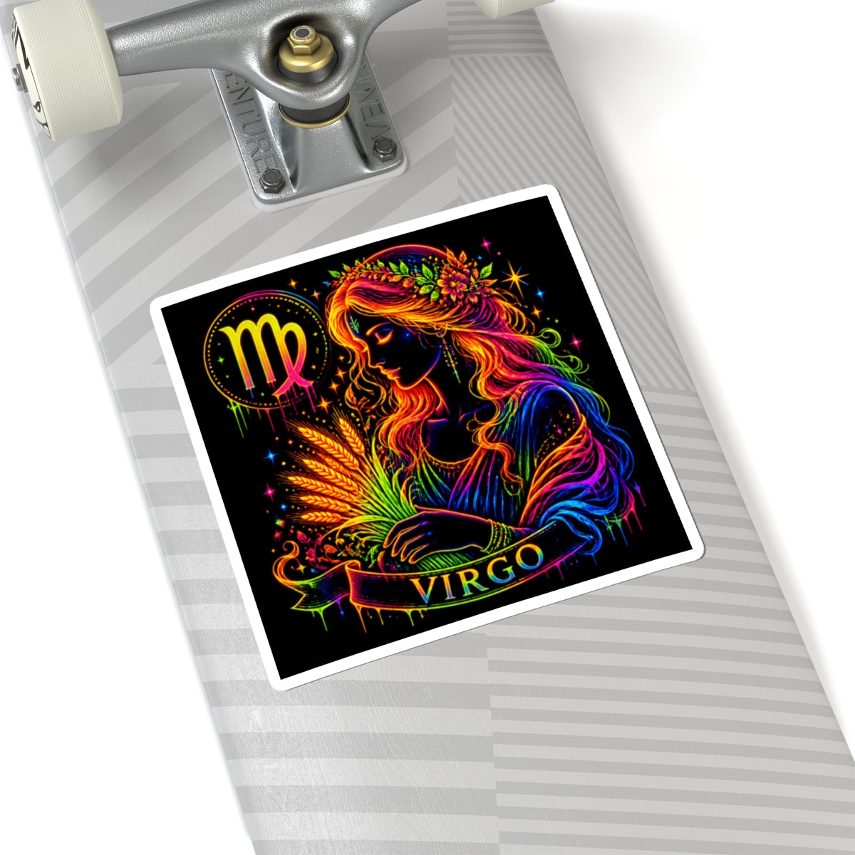 Virgo Zodiac Goddess Kiss-Cut Sticker