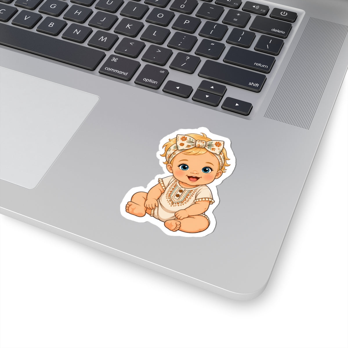 Boho Baby Girl Kiss-Cut Sticker