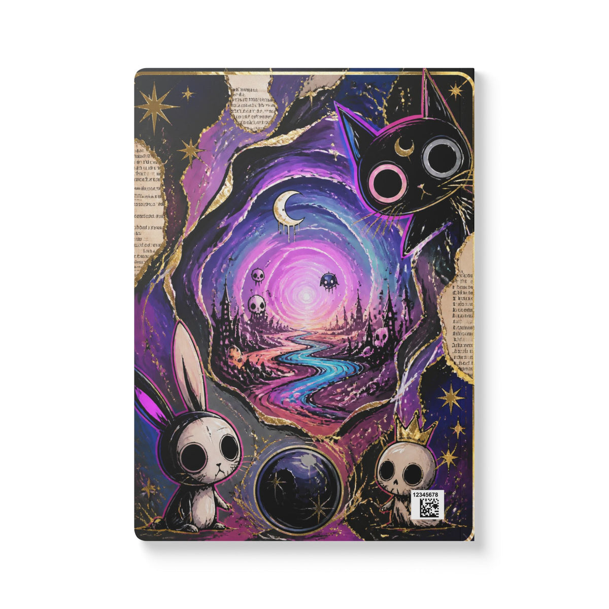 Neon Labyrinth Tarot Softcover Journal (with Inside Prints)