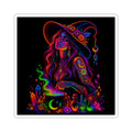 Neon Mystic Witch Kiss-Cut Sticker