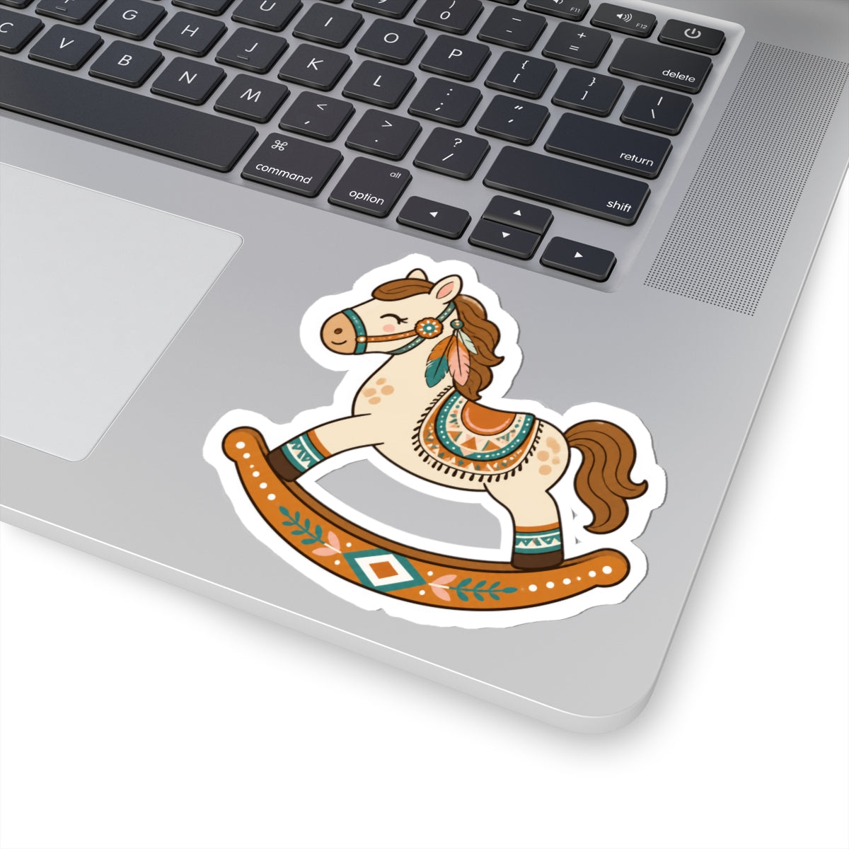 Boho Rocking Horse Kiss-Cut Sticker