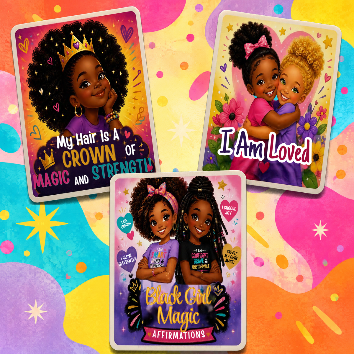 Black Girl Magic Affirmations Printable Deck