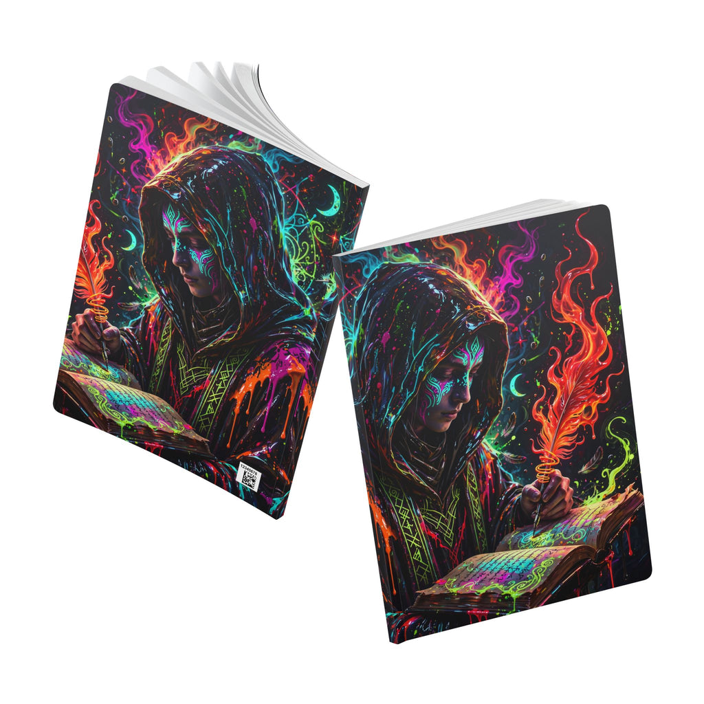 Journal — Neon Wizard Spellbook Softcover Journal