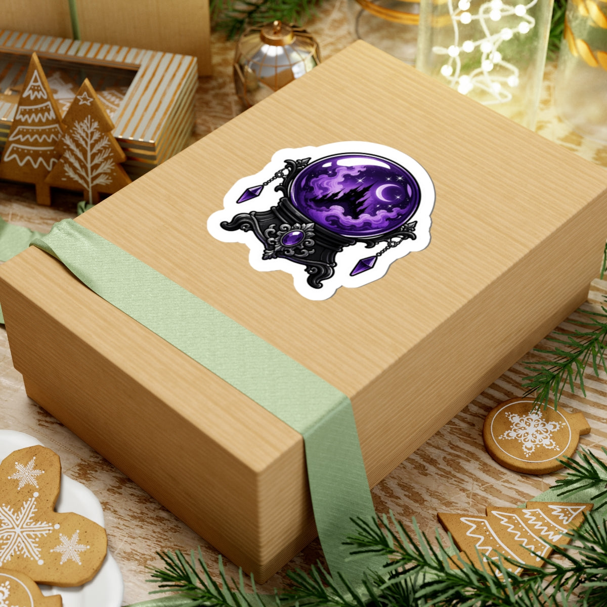 Mystical Crystal Ball Kiss-Cut Sticker