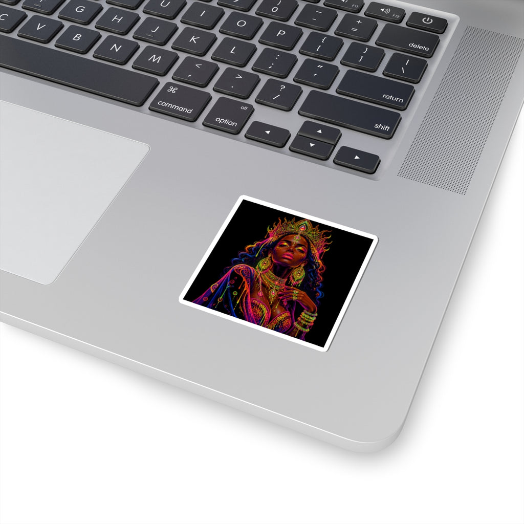 Majestic African Queen Art Kiss-Cut Sticker
