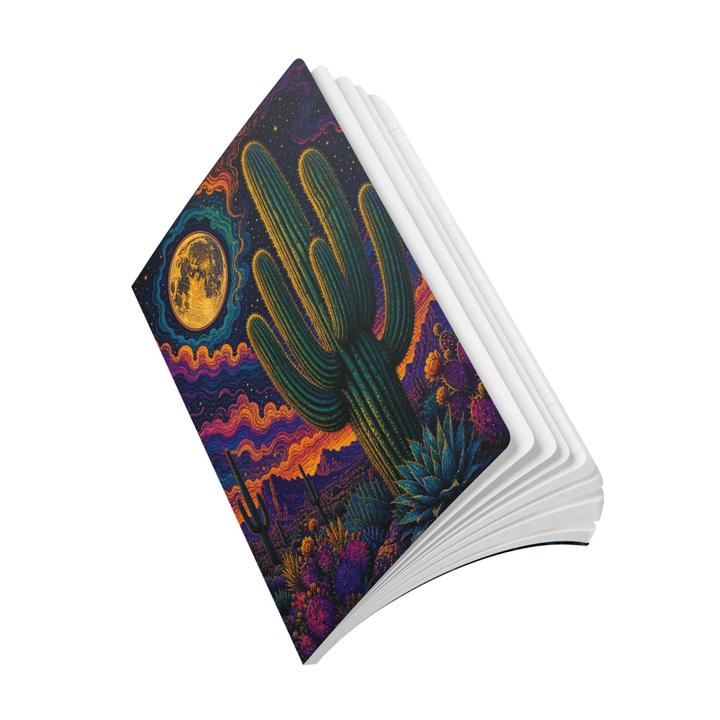 The Dreaming Desert Oracle Journal — Psychedelic Saguaro Softcover Notebook