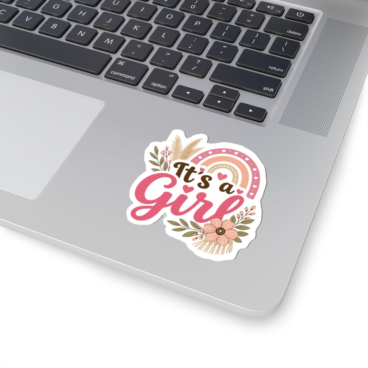 It’s a Girl Floral Boho Kiss-Cut Sticker