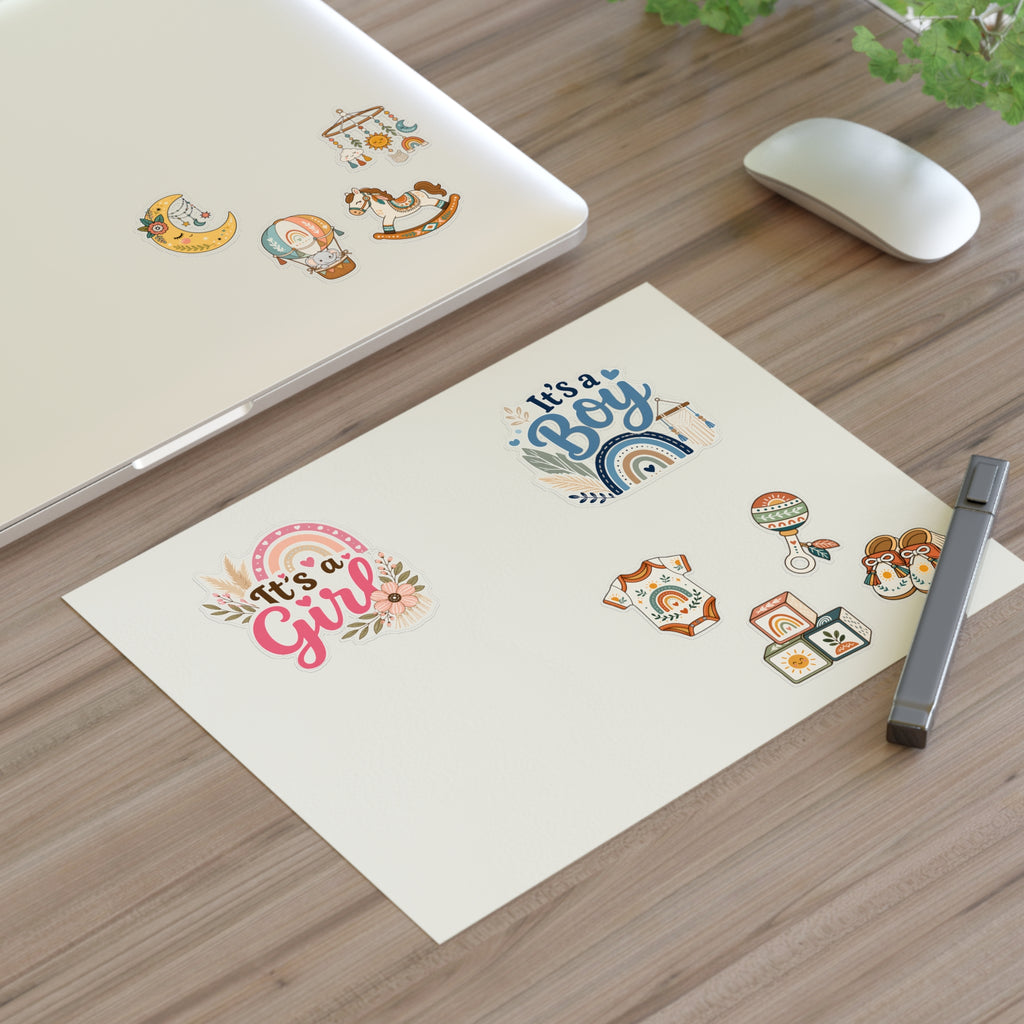 It's a Girl or Boy Boho Baby Shower Sticker Sheets