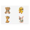 Cute Boho Animals Sticker Sheets
