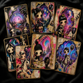 Neon Labyrinth Printable Tarot Deck (With Tuck Box and Cheat Sheet)