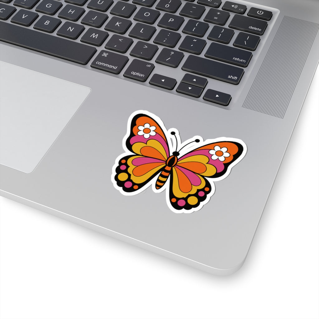Colorful Butterfly Kiss-Cut Sticker