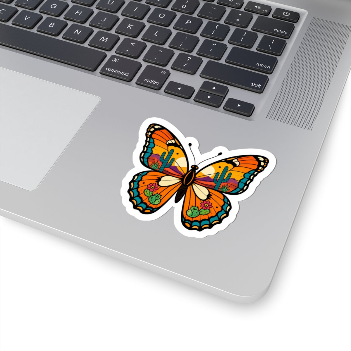 Colorful Desert Butterfly Kiss-Cut Sticker