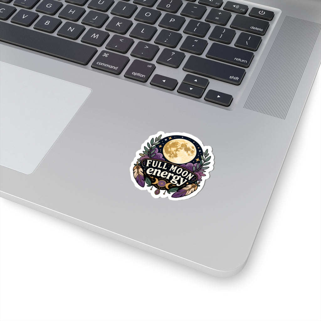 Full Moon Energy Kiss-Cut Sticker