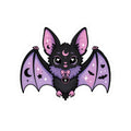Pastel Gothic Bat Kiss-Cut Sticker
