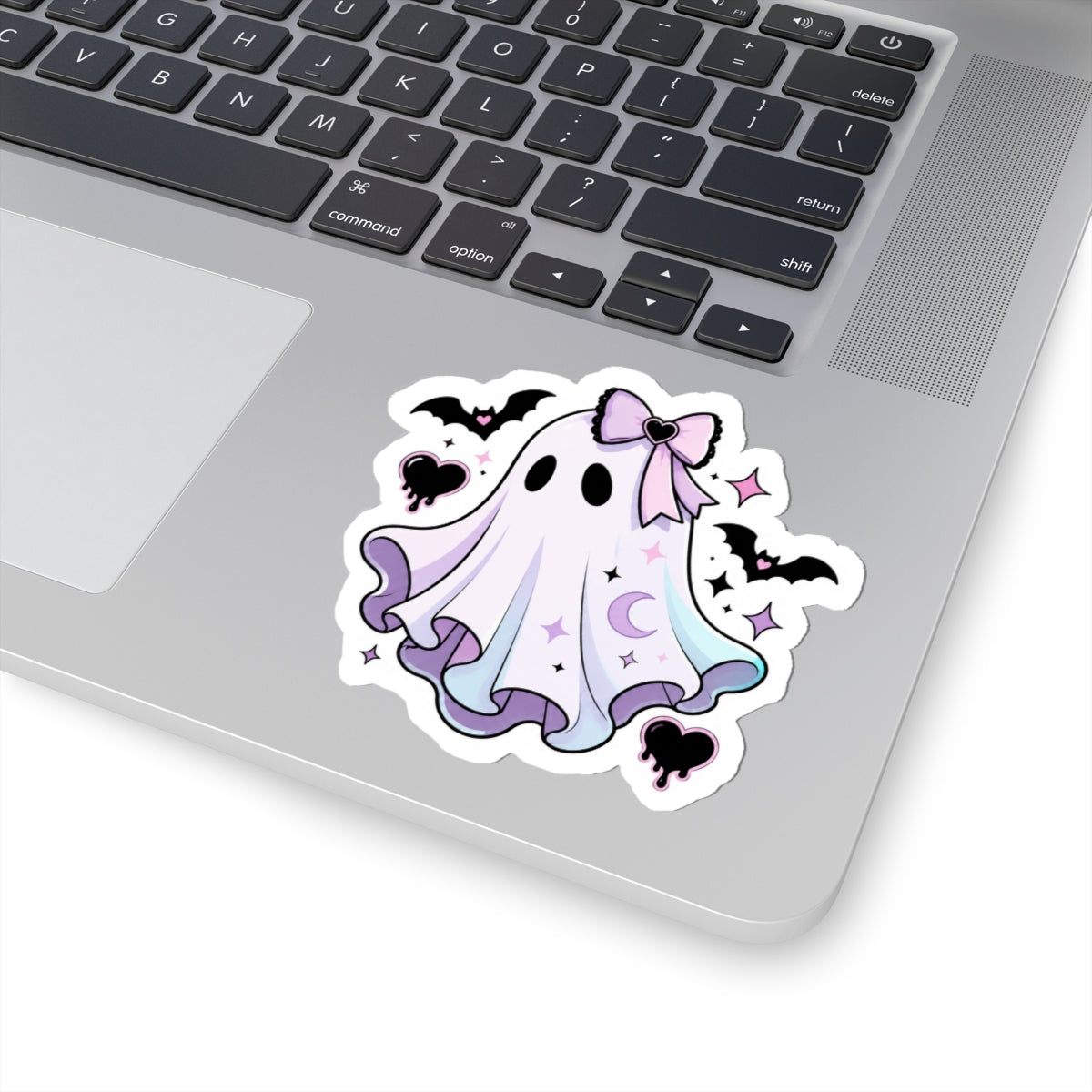 Cute Pastel Ghost Halloween Kiss-Cut Sticker