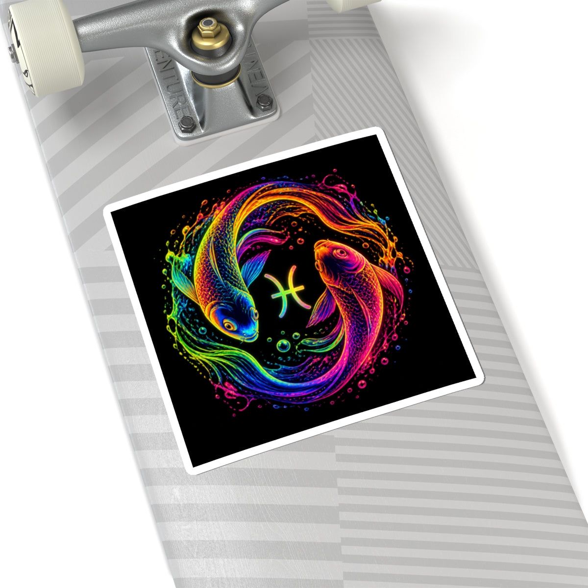 Pisces Zodiac Fish Kiss-Cut Sticker