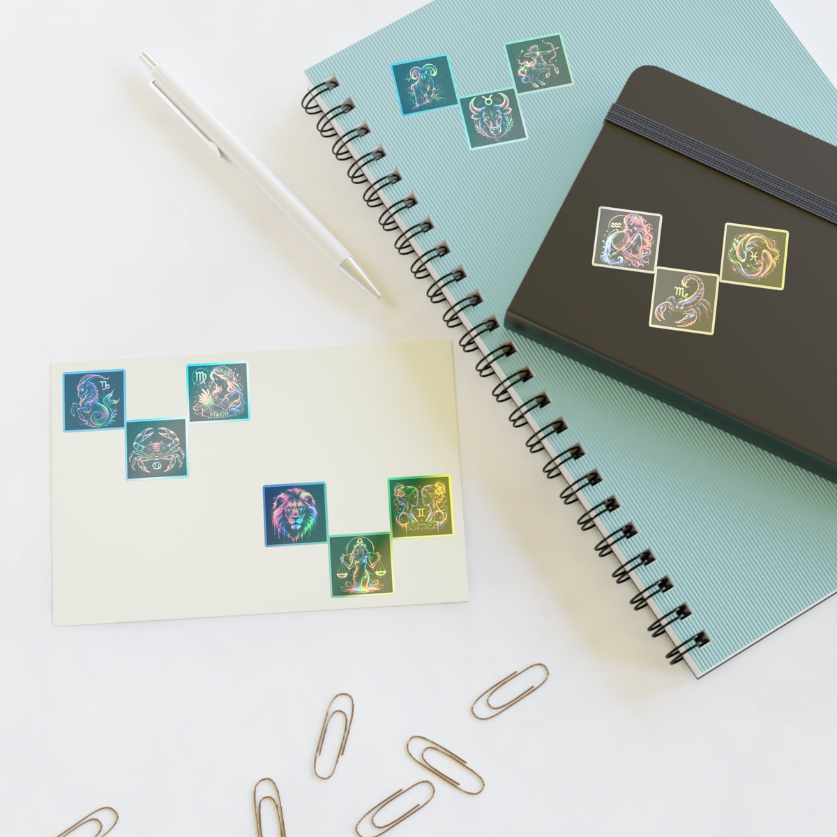 Colorful Zodiac Signs Sticker Sheets