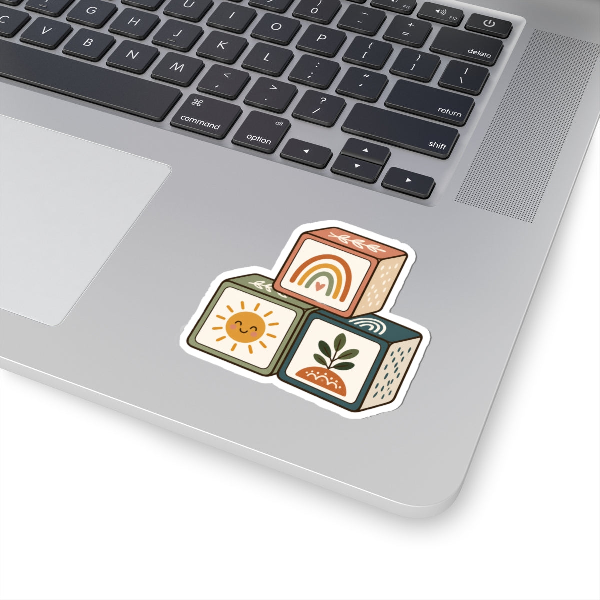Boho Rainbow, Sunshine & Botanical Blocks Kiss-Cut Sticker