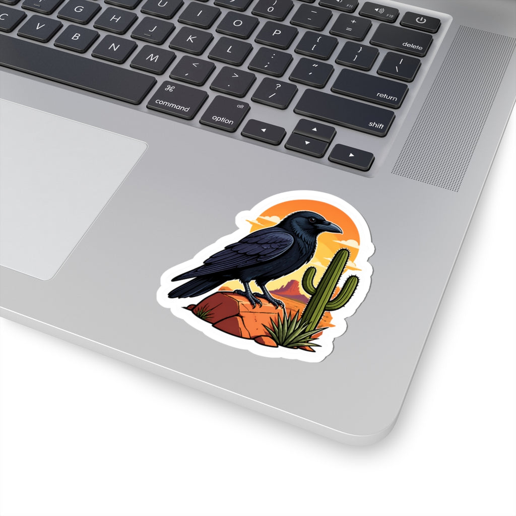 Desert Raven Kiss-Cut Sticker