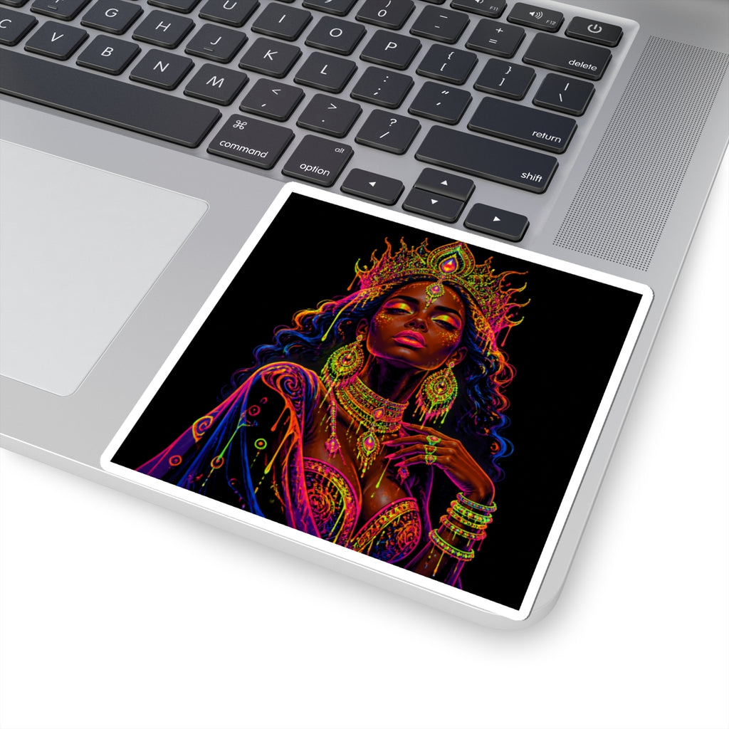 Majestic African Queen Art Kiss-Cut Sticker