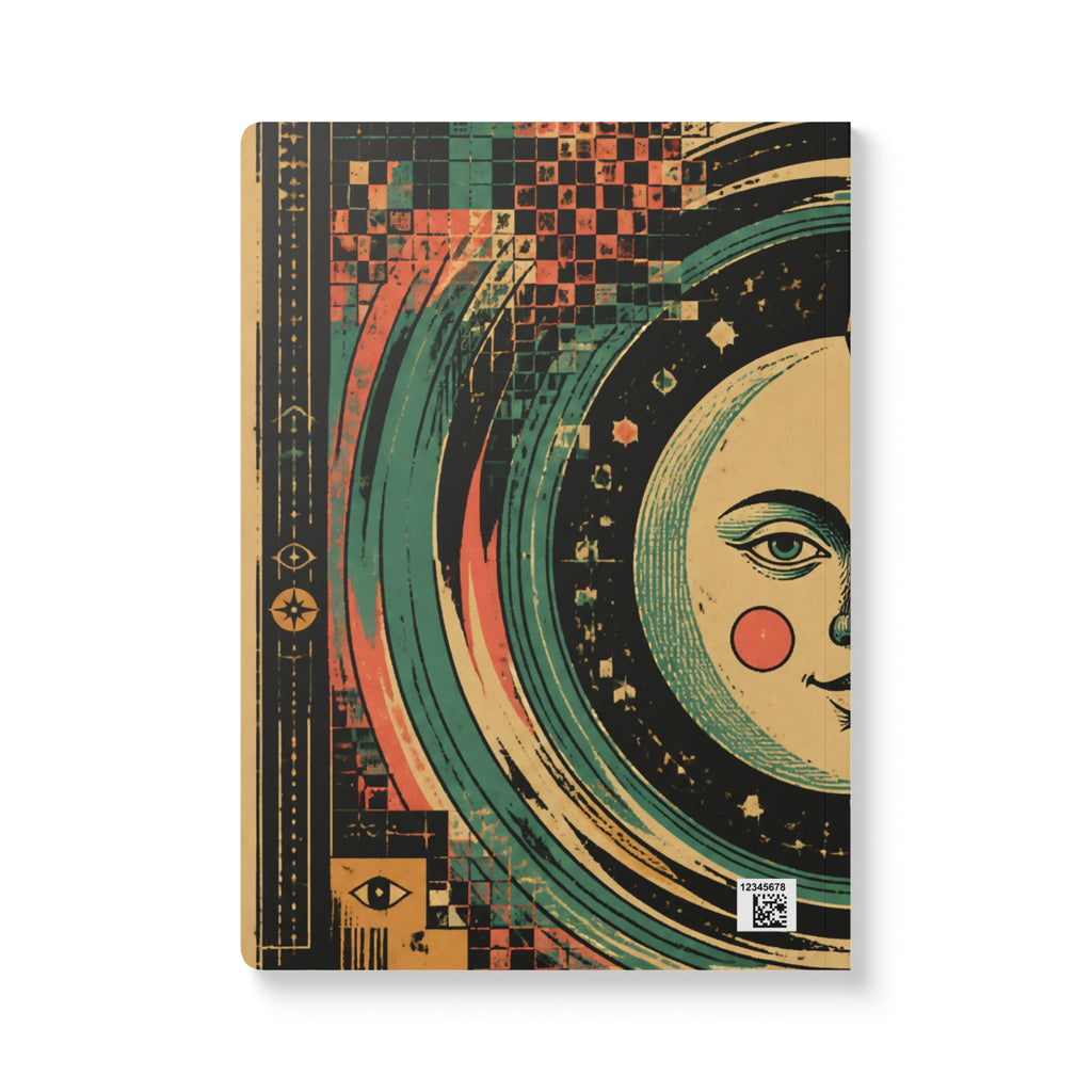Ultra Static Dreams Tarot Softcover Journal — Retro Astrology Notebook
