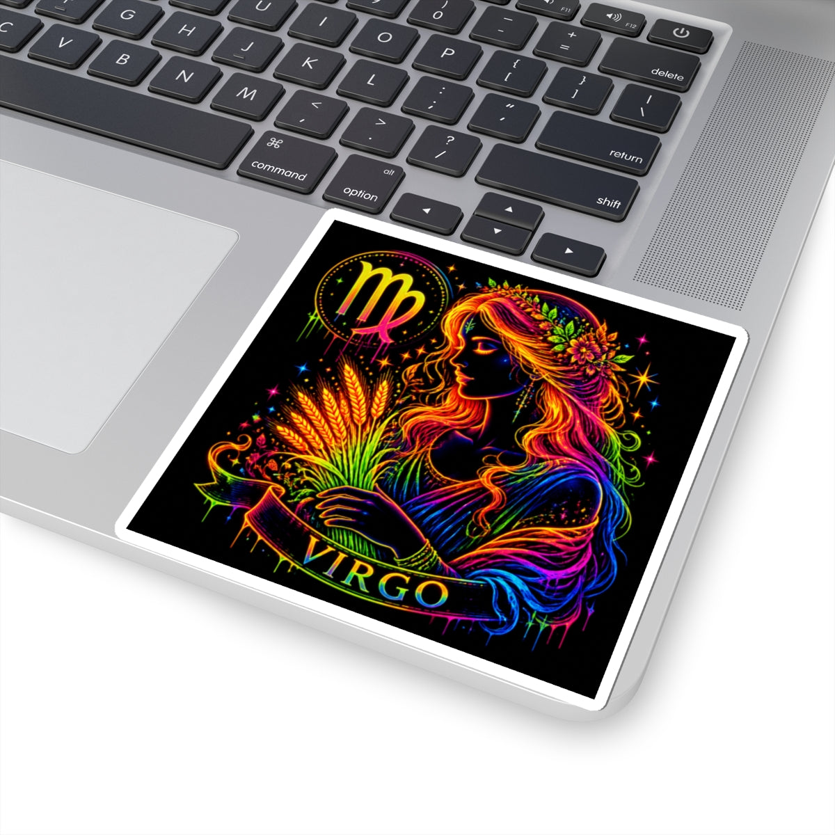Virgo Zodiac Goddess Kiss-Cut Sticker