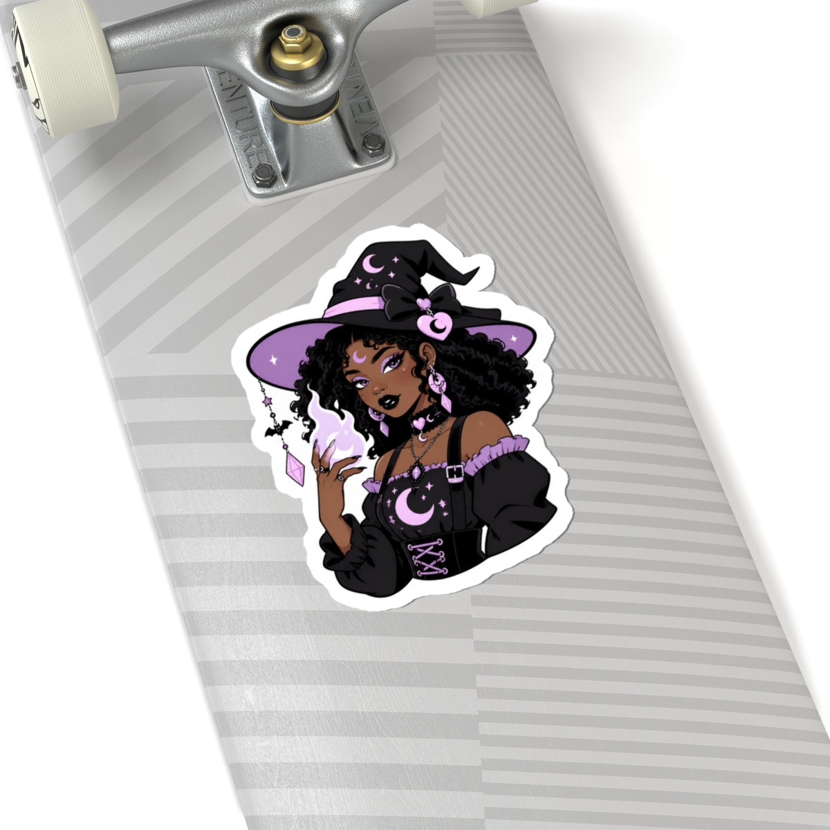Black Witch Aesthetic Kiss-Cut Sticker