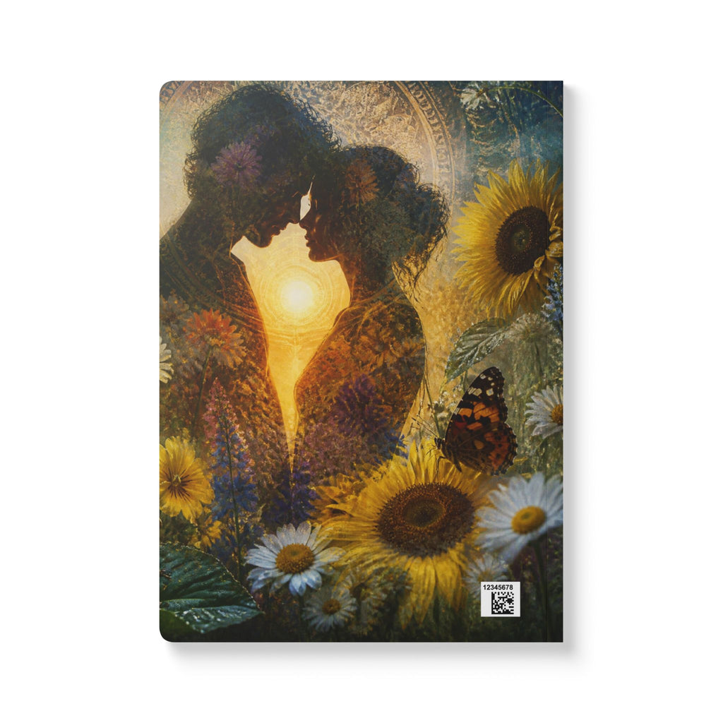 Sunflower Lovers Softcover Journal — Romantic Floral Notebook with Inside Prints