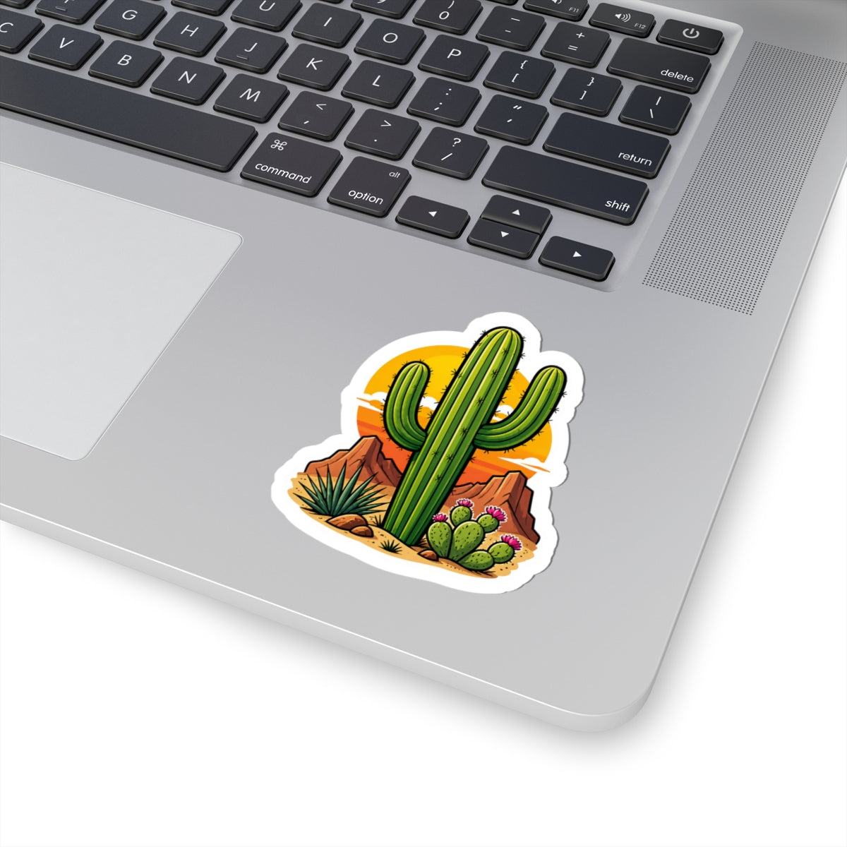 Desert Cactus Sunset Kiss-Cut Sticker