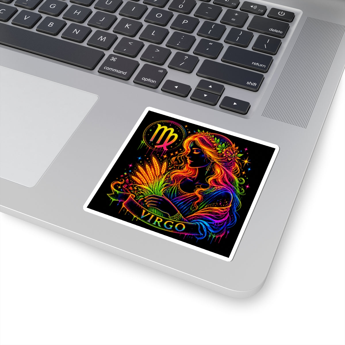 Virgo Zodiac Goddess Kiss-Cut Sticker