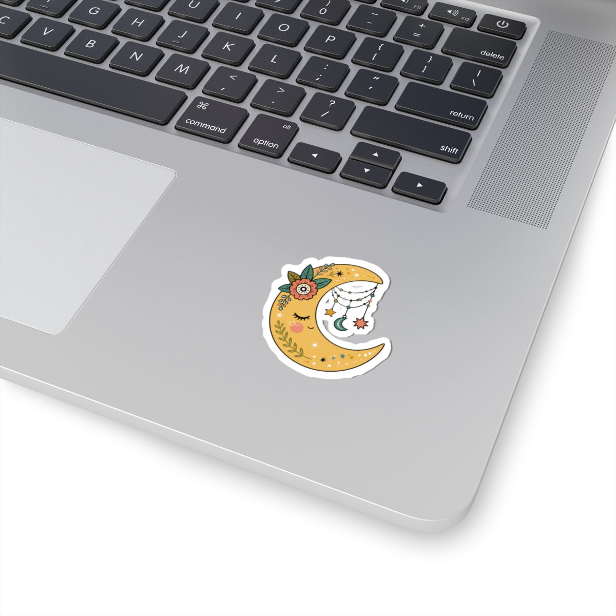 Celestial Crescent Moon Kiss-Cut Sticker