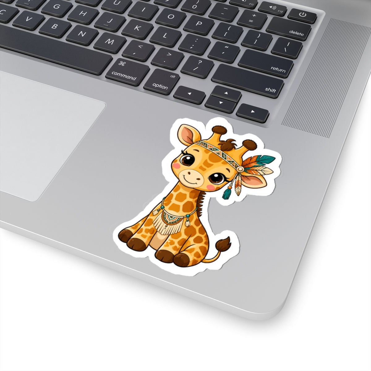 Cute Giraffe Kiss-Cut Sticker