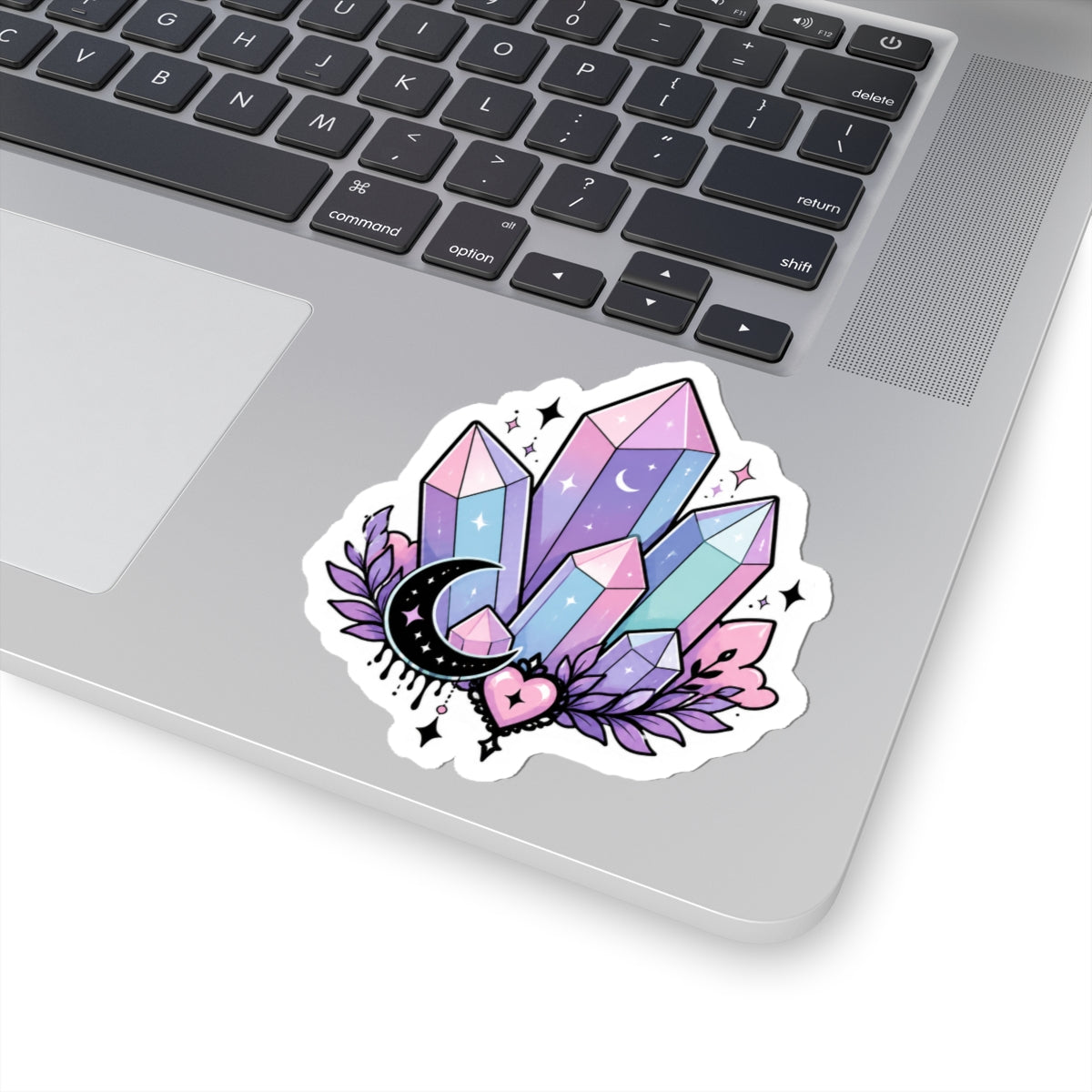 Mystical Crystal Moon Kiss-Cut Sticker