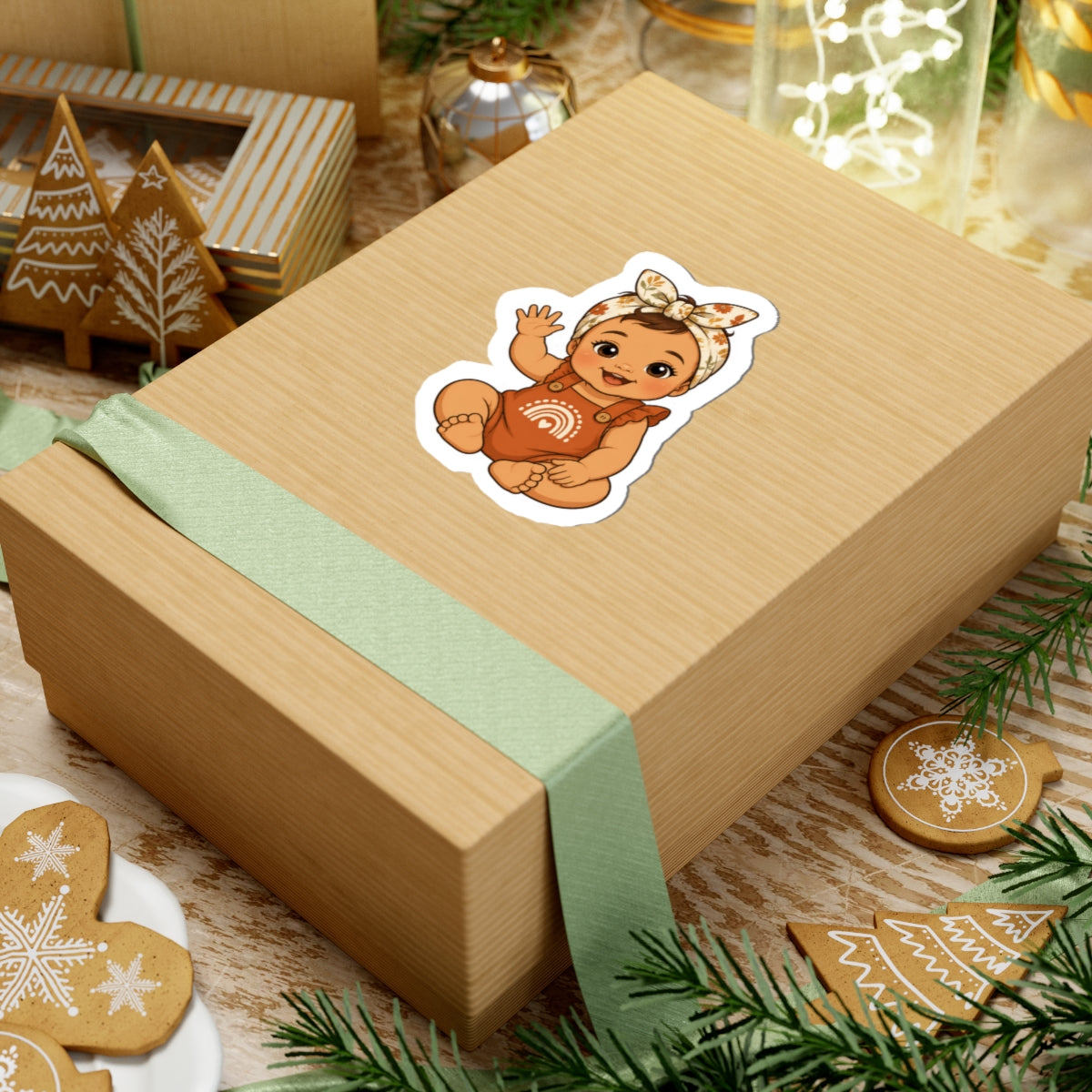 Cute Boho Baby Girl Sticker