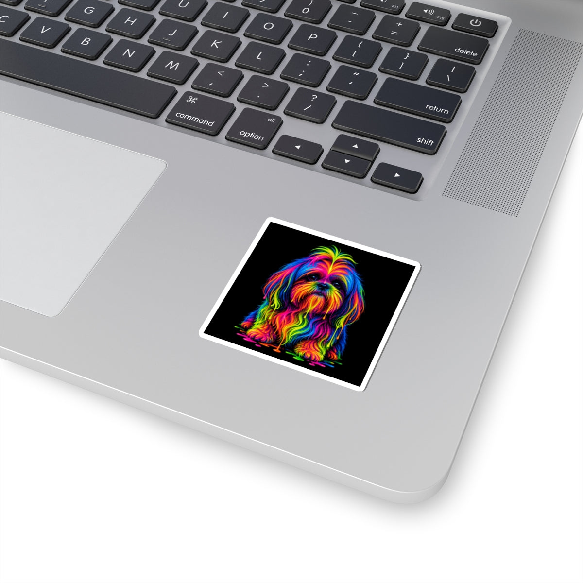 Rainbow Shih Tzu Kiss-Cut Sticker