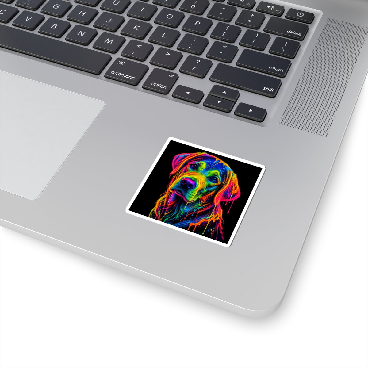 Colorful Labrador Retriever Dog Kiss-Cut Sticker