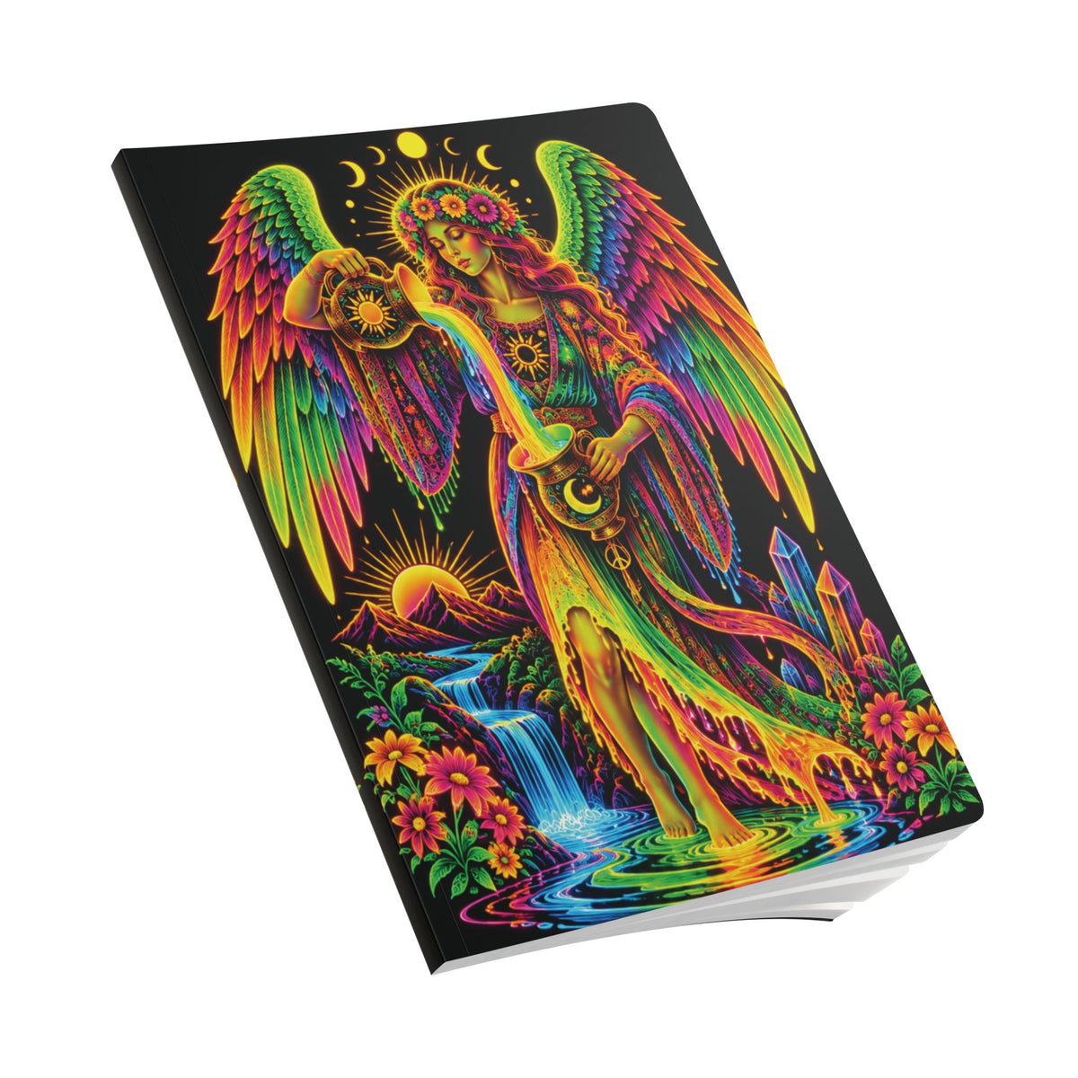 Mystical Rainbow Angel Softcover Journal