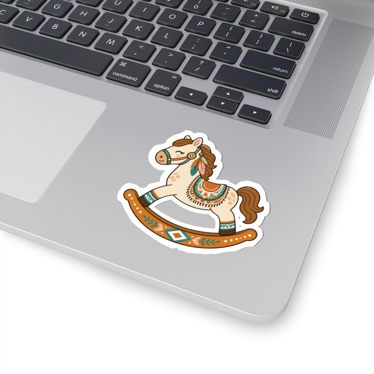 Boho Rocking Horse Kiss-Cut Sticker