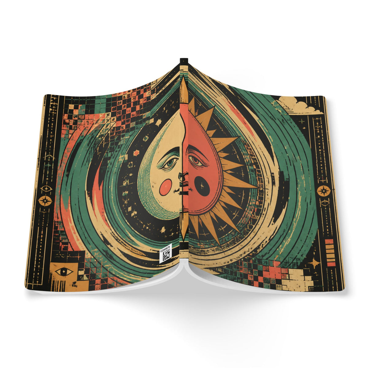 Ultra Static Dreams Tarot Softcover Journal — Retro Astrology Notebook