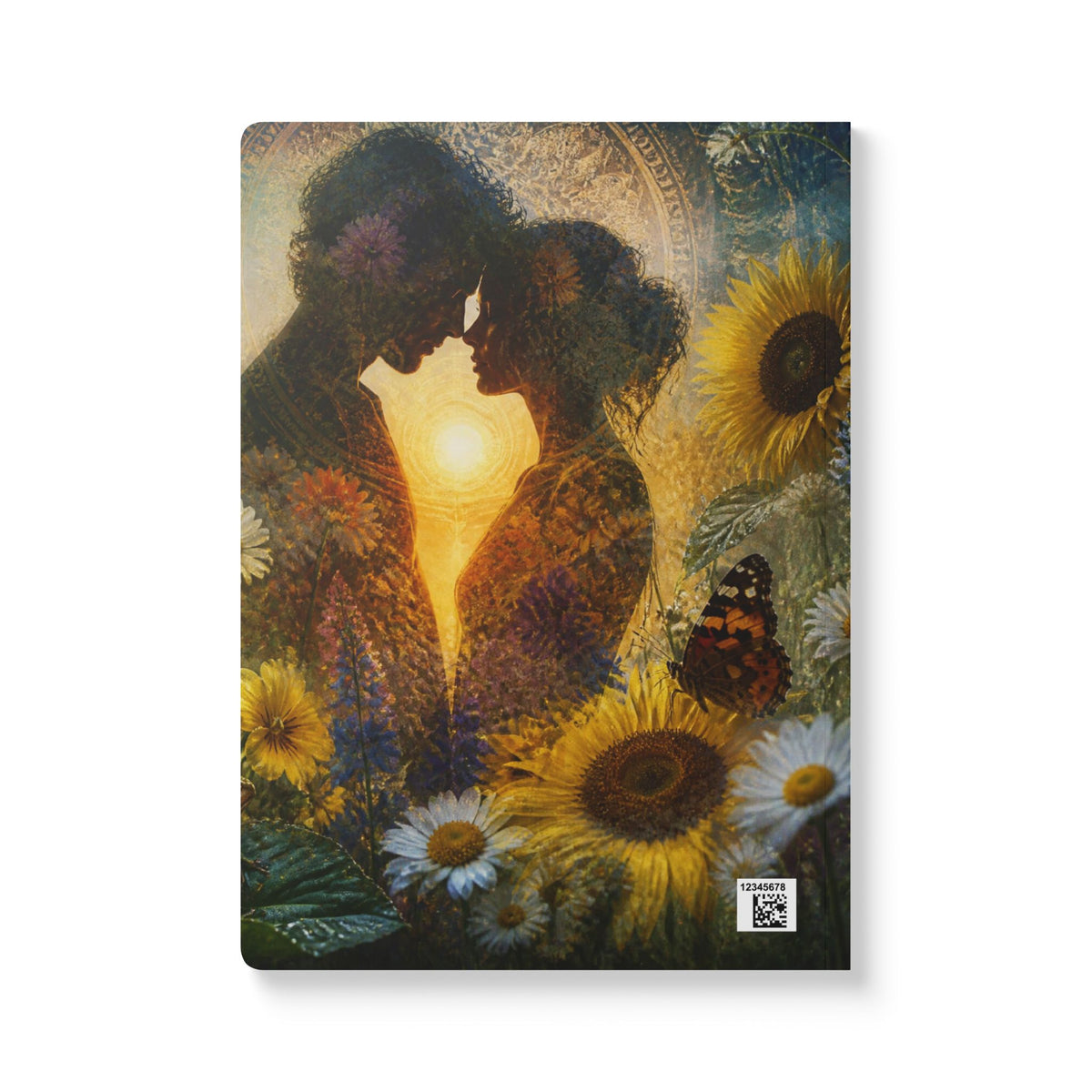 Sunflower Lovers Softcover Journal — Romantic Floral Notebook with Inside Prints