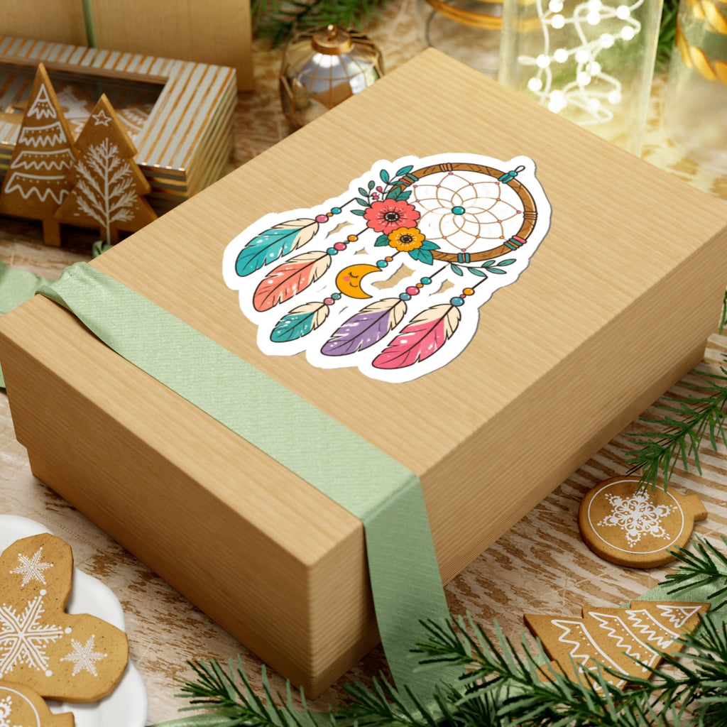 Colorful Boho Dreamcatcher Kiss-Cut Sticker