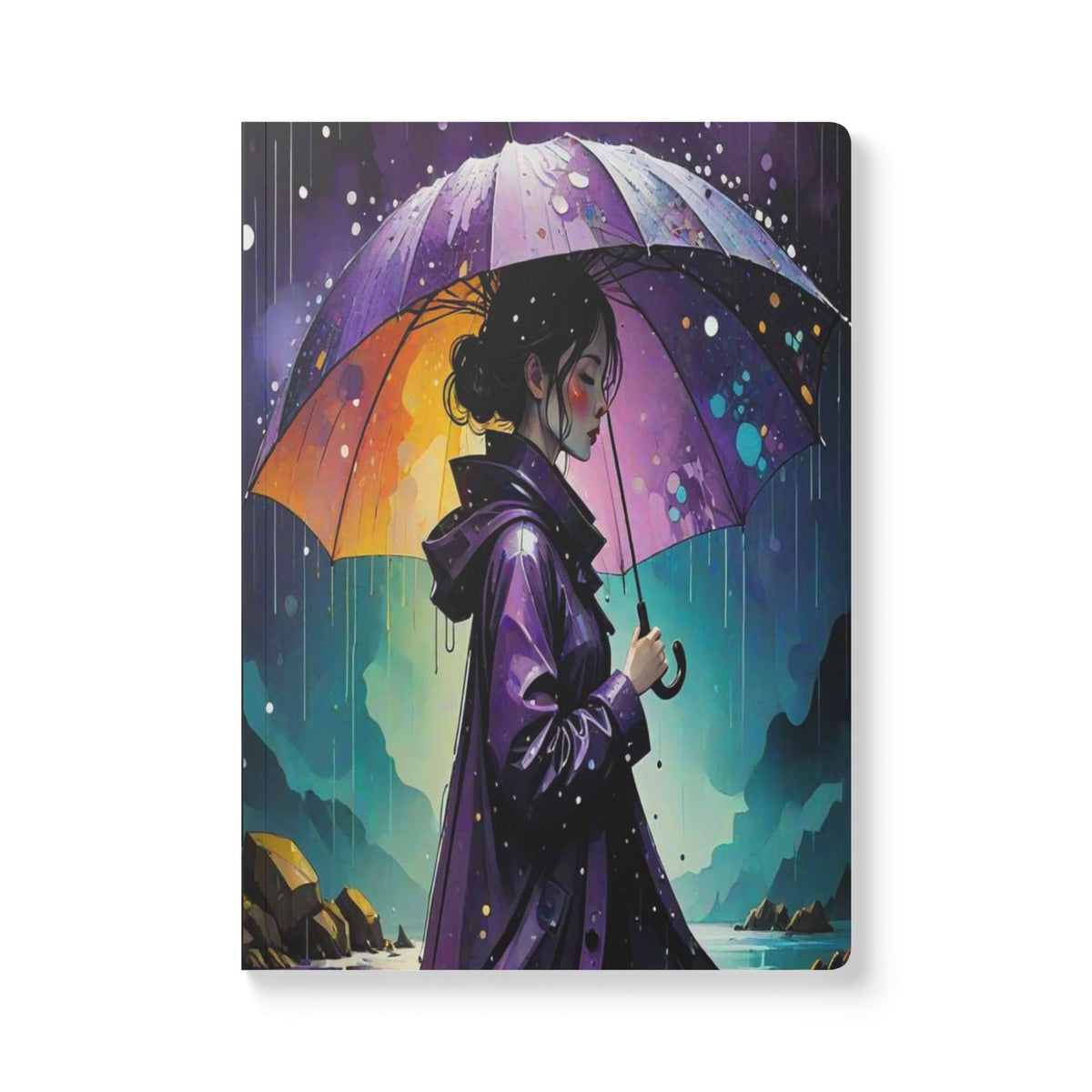 Rainy Day Softcover Journal (with Inside Prints)