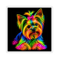 Rainbow Yorkie Kiss-Cut Sticker