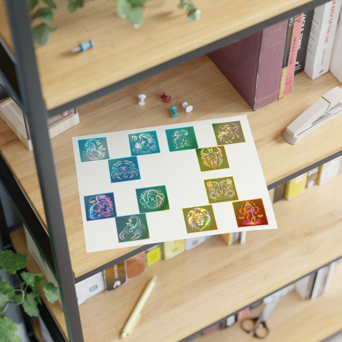 Colorful Zodiac Signs Sticker Sheets