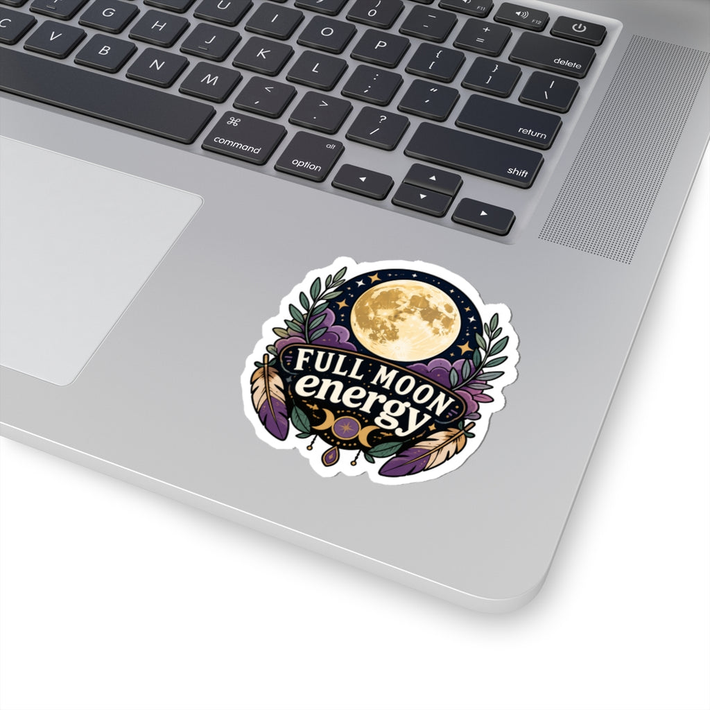 Full Moon Energy Kiss-Cut Sticker