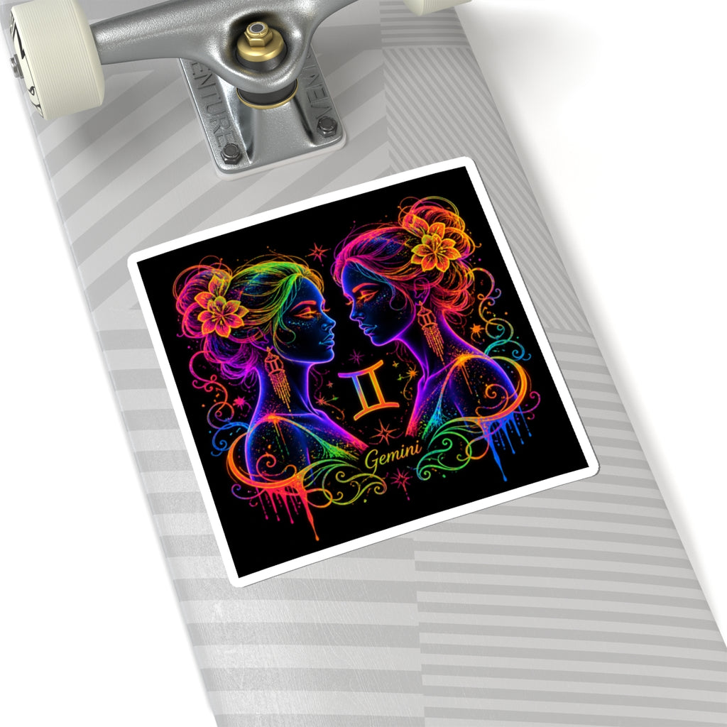 Gemini Zodiac Kiss-Cut Sticker