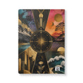 Fractured Gold Tarot Softcover Journal — Celestial Nature Art Notebook with Inside Prints