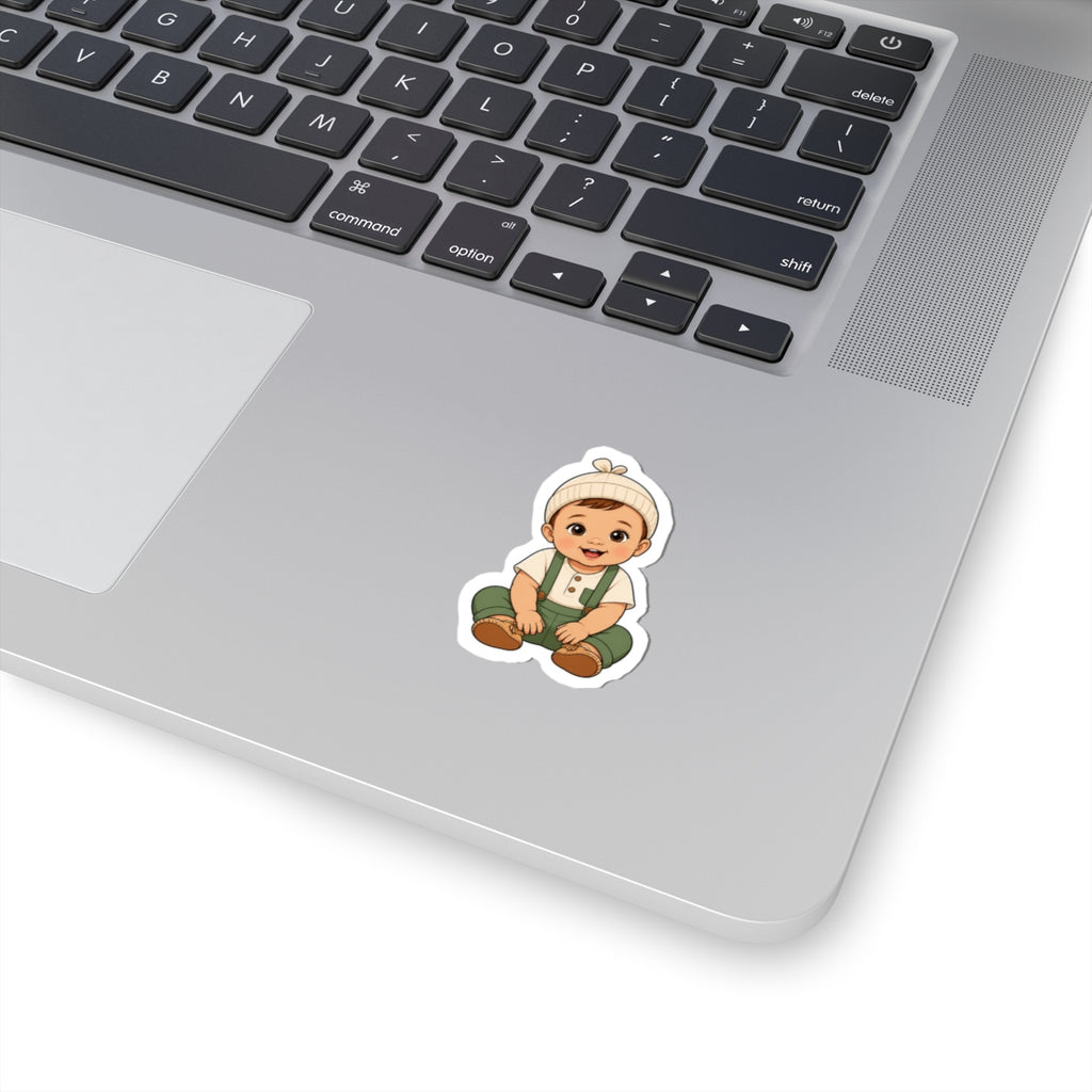 Adorable Baby Boy Kiss-Cut Sticker